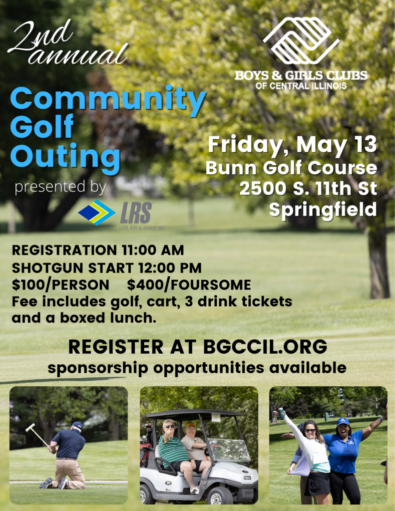 Community Golf Outing Springfield Bunn Golf Course May 13 ,2022